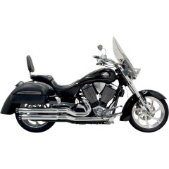 BASSANI XHAUST PRO STREET EXHAUST SYSTEMS WITH BLACK FLUTED END CAP