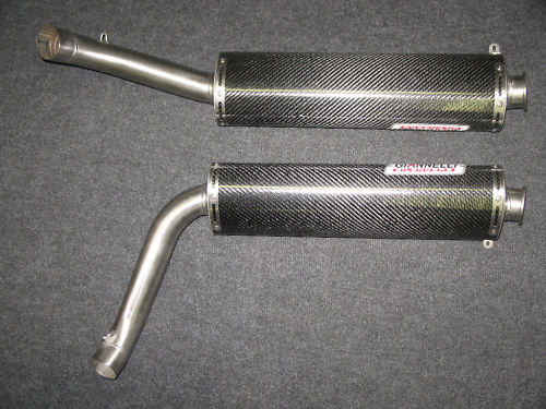 DUCATI 916 & DUCATI 996 PURE CARBON SILENCERS With sports baffles (PAIR)