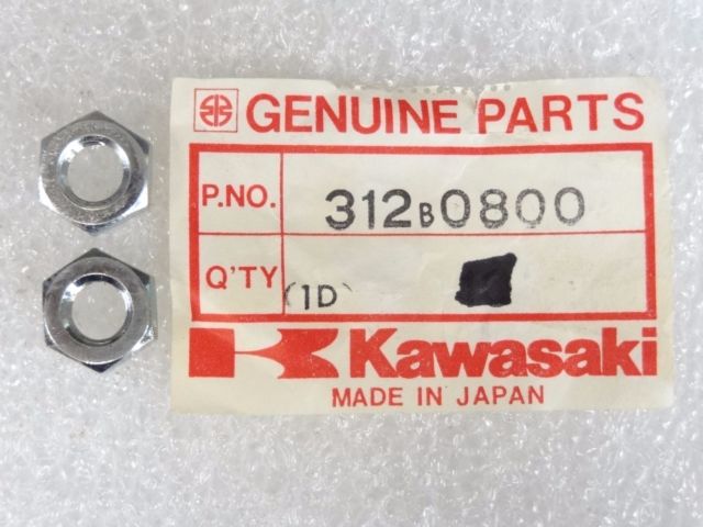  Kawasaki NOS NEW 312B0800 Nut 8mm (2) Z1 H1 H2 A1 A7 S1 S3 C2 KT KZ 