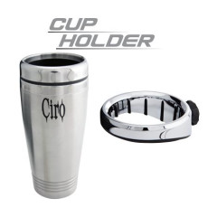 CIRO3D CUP HOLDER WITH PERCH MOUNT - CHROME