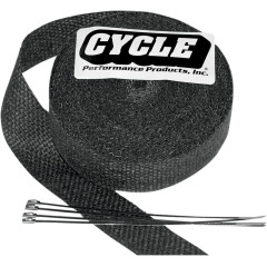 CYCLE PERFORMANCE WRAP EXHAUST PIPE 2" X 50' BLACK