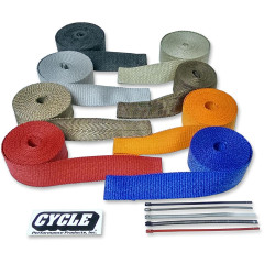 CYCLE PERFORMANCE TIE WRAPS EXHAUST 8" QTY 4 RED