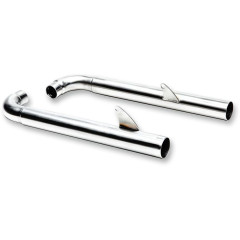 TRIUMPH STREET TWIN, CUP 900 (2016-18) MUFFLER STAINLESS STEEL NATURAL STRAIGHT-CUT (BRUSH)