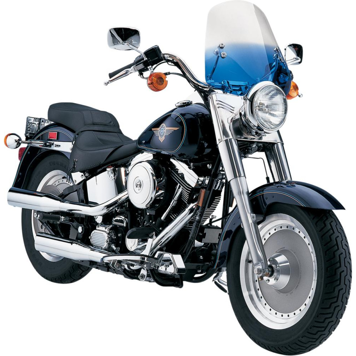 H/D WINDSHIELD REPLACEMENT HANDLEBAR MOUNT WINDSHIELD REPLACEMENT THE SHOOTER 14" GRADIENT BLUE