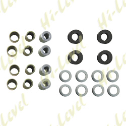 SHOCK BUSH KIT COMPLETE SET WITH RUBBER & METAL SPACERS