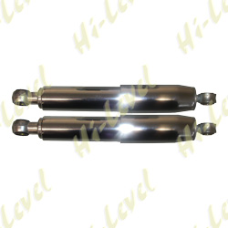 SHOCKS 280MM PIN+PIN UP TO 175CC FULLY COVERED CHROME (PAIR)