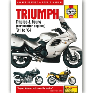 TRIUMPH TRIPLES/ FOURS (CARBURETTOR ENGINES) 1991-2004 WORKSHOP MANUAL