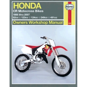 HONDA CR MOTOCROSS BIKES 1986-2007 WORKSHOP MANUAL 