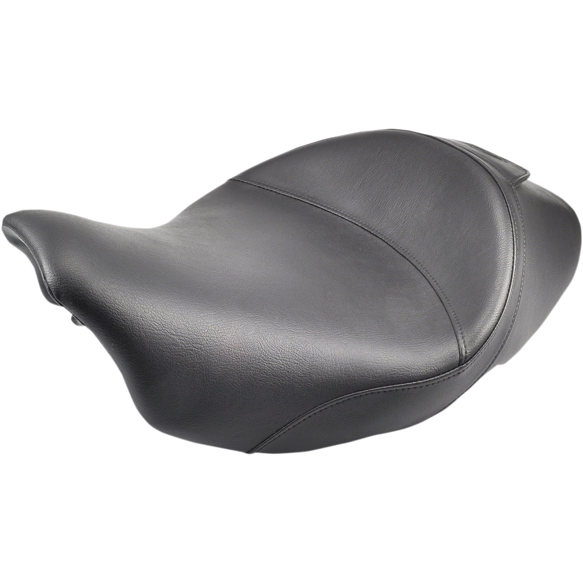 HARLEY DAVIDSON FLHR SOLO SEAT RENEGADE™ DELUXE FRONT SADDLEHYDE™|SADDLEGEL™ PLAIN BLACK W/O STUDS
