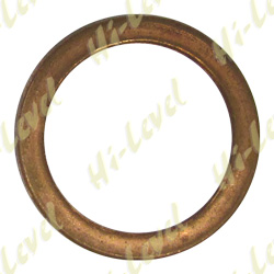 EXHAUST GASKET FLAT COPPER OD 33mm, ID 24mm, THICKNESS 4mm