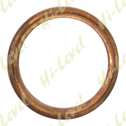EXHAUST GASKET FLAT COPPER OD 45mm, ID 35.5mm, THICKNESS 4mm