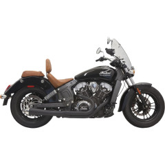 INDIAN SCOUT 69 ABS, INDIAN SCOUT 60 ABS SIXTY 2015-2016 EXHAUST SYSTEM ROAD RAGE 2-INTO-1 WITH SHORT CHANGE MEGAPHONE MUFFLER BLACK