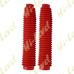 FORK GAITORS LARGE RED 350mm LONG TOP 40mm BOTTOM 60mm (PAIR)