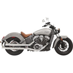 INDIAN SCOUT 69 ABS, INDIAN SCOUT 60 ABS SIXTY 2015-2017 CHROME 2-1/4" HOUSING W/BAFFLE AND FISHTAIL END
