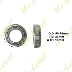 STEERING TAPER BEARING ID 29mm x OD 50.25mm x THICKNESS 15mm