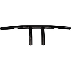 EMGO HANDLEBAR 1" T-BAR BLACK WITH 4" END RISE DIMPLED