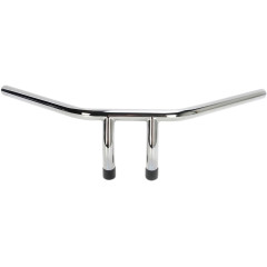 EMGO HANDLEBAR 1" T-BAR CHROME WITH 6" END RISE DIMPLED