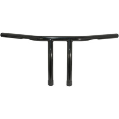 EMGO HANDLEBAR 1" T-BAR BLACK WITH 8" END RISE DIMPLED