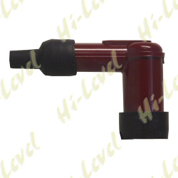 SPARK PLUG CAP LD05F NGK WITH RED BODY FITS THREADED TERMINAL