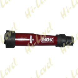 SPARK PLUG CAP SD05F NGK WITH RED BODY FITS THREADED TERMINAL PLUG