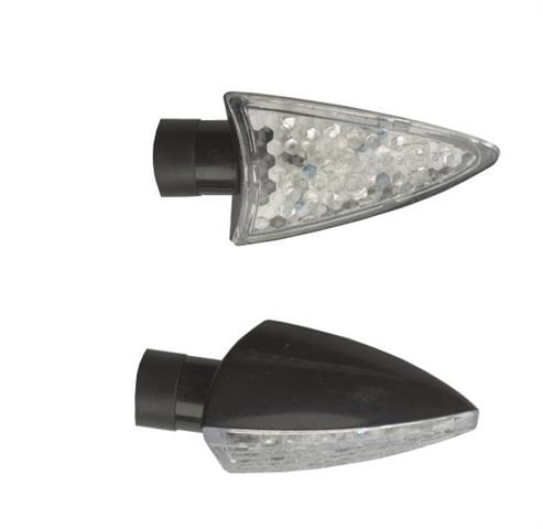 UNIVERSAL LED 400 ARROW INDICATOR SET PAIR IN BLACK OR CARBON