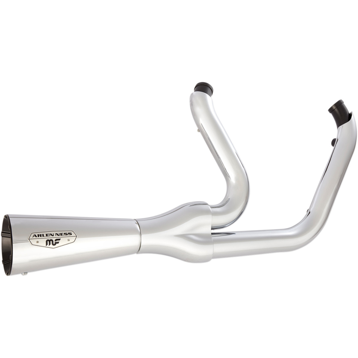 HARLEY DAVIDSON FXST, FLST COMPLETE EXHAUST SYSTEM F-BOMB 2-INTO-1 ALUMINUM CHROME