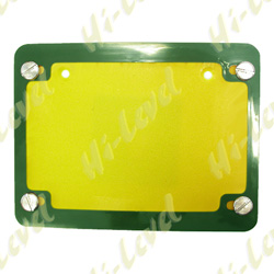 NUMBER PLATE SURROUND 6 DIGIT GREEN