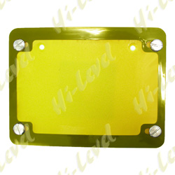 NUMBER PLATE SURROUND 6 DIGIT GOLD