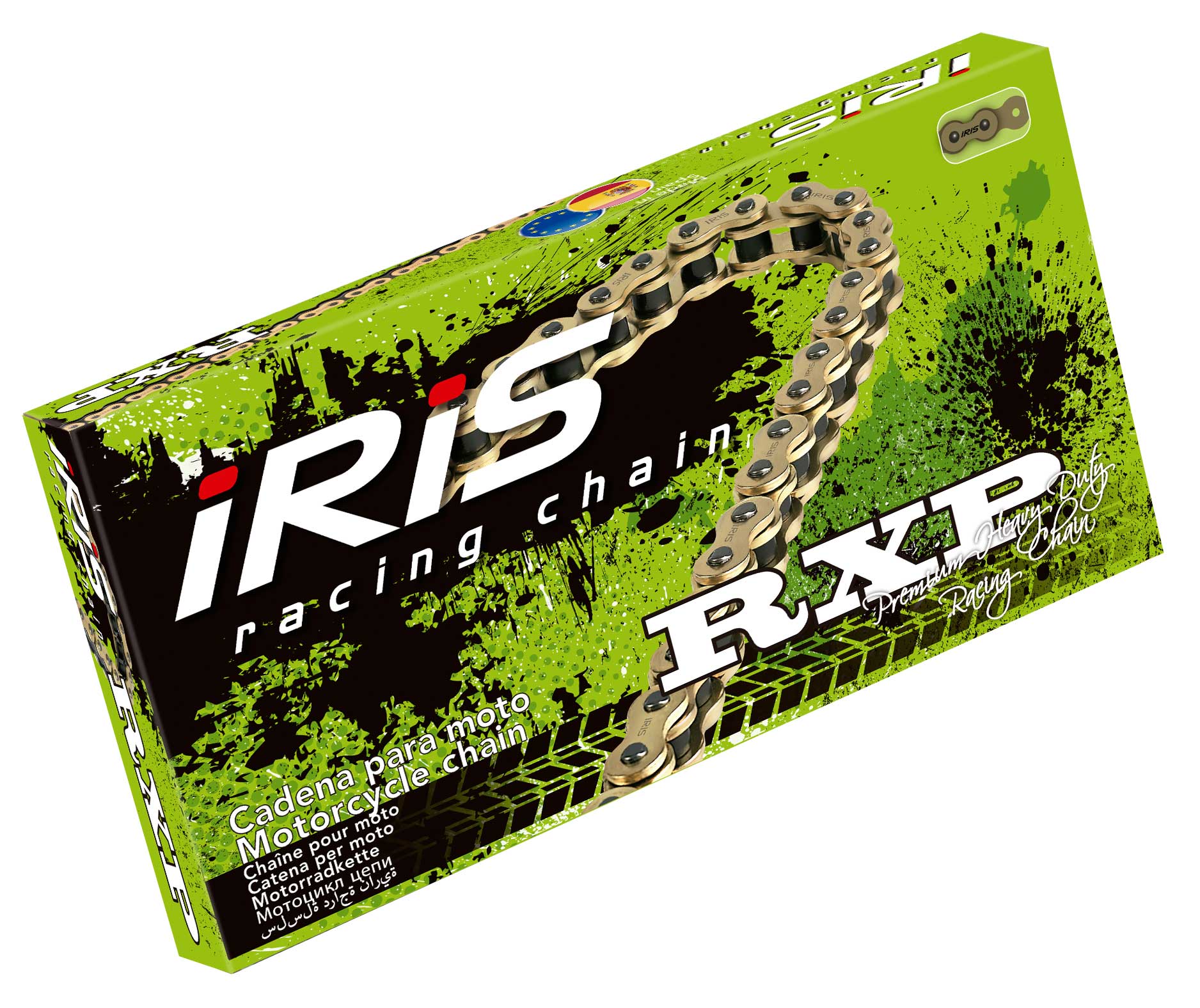 CHAIN IRIS 420RXP-120 SUPER HEAVY CHAIN FOR MX (GOLD)