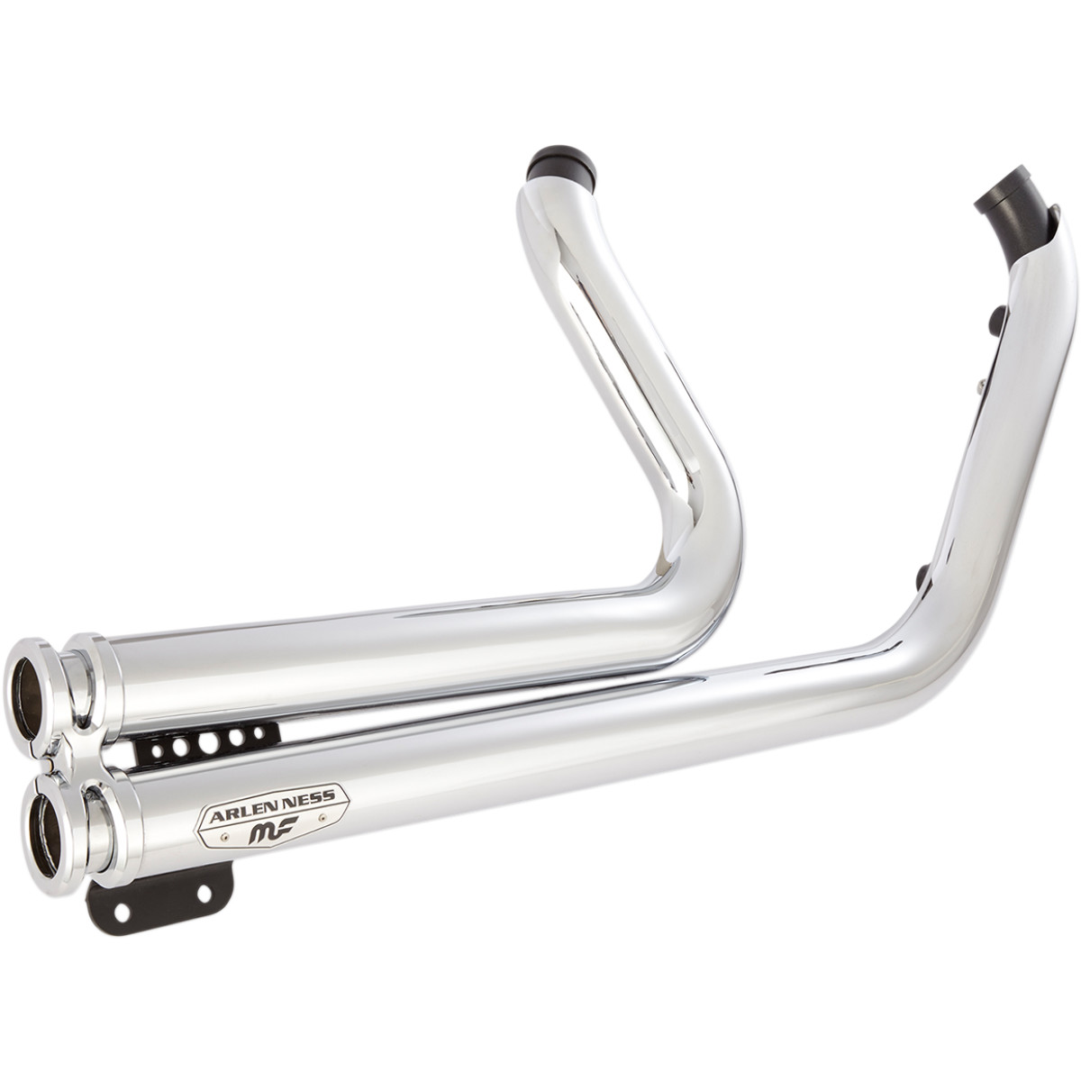 HARLEY DAVIDSON FXST, FLST COMPLETE EXHAUST SYSTEM LOWDOWN 2-INTO-2 STAINLESS STEEL CHROME