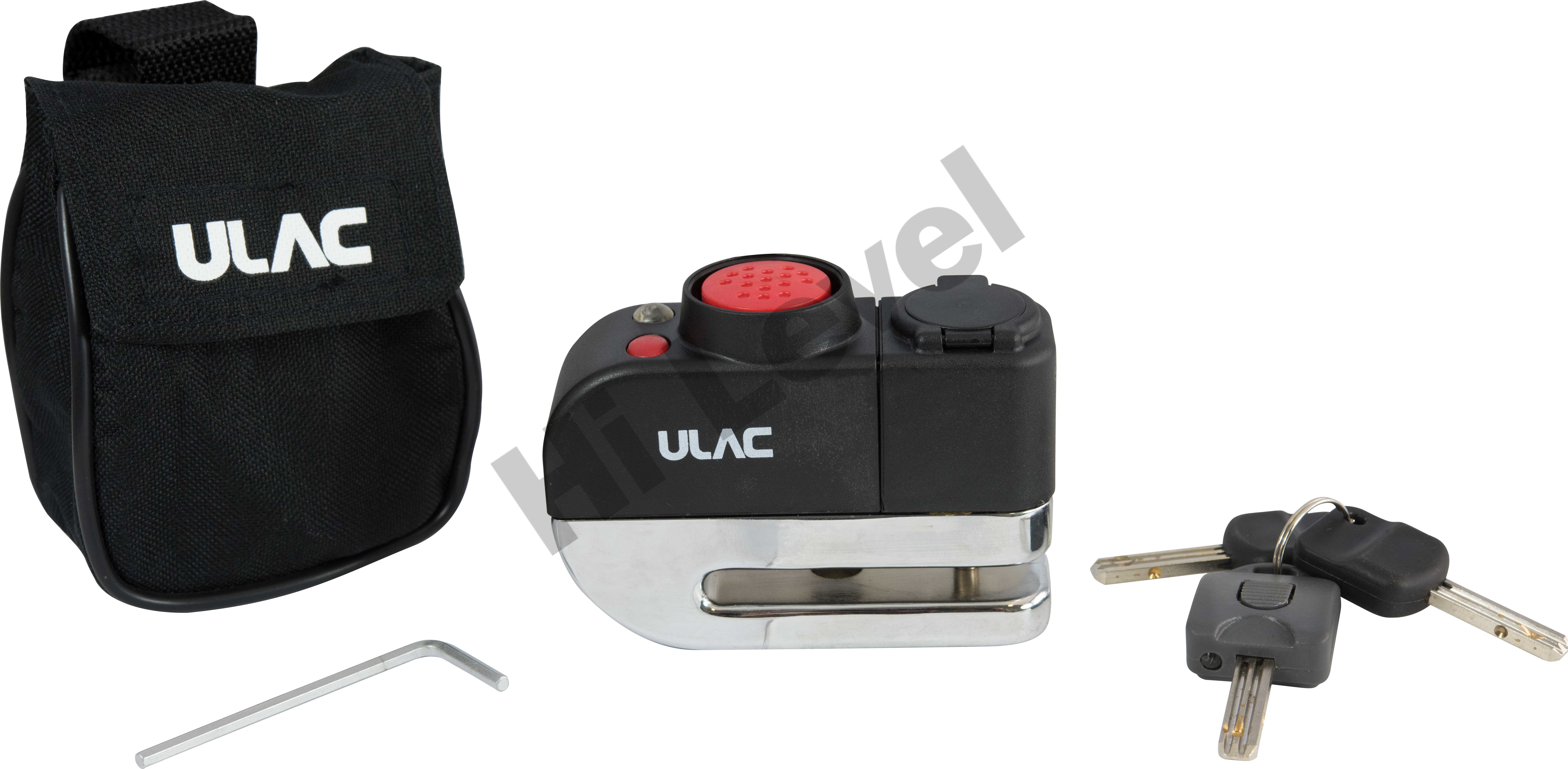 LOCK ULACO DISC WITH 5MM PIN, WITH 3 KEYS AND HOLDER BAG