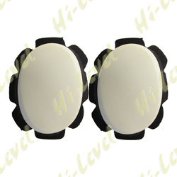 KNEE SLIDERS WHITE WITH SUEDE AND VELCRO BACKING