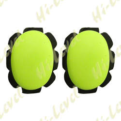 KNEE SLIDERS YELLOW WITH SUEDE AND VELCRO BACKING