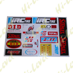 ASSORTED STICKERS SMALL DID, STANLEY, TOTAL, FERODO, DENSO, ADS