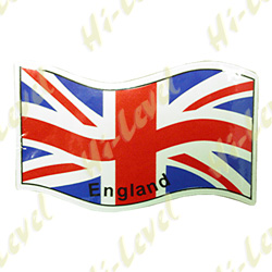 ENGLAND FLAG STICKER 75MM x 115MM