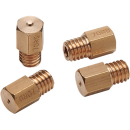 BRASS JET HEX (6MM HEAD SIZE, 5MM X 0.90MM PITCH) SIZES 100 TO 150 (EACH)