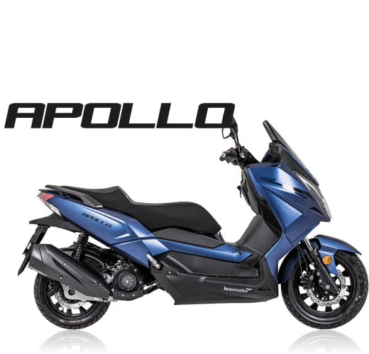 Lexmoto Apollo 125 Euro 5 in BLUE or RED (FINANCE AVAILABLE)