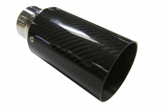 TAIL PIPE JAP 3" Carbon Tail 76mm (3 inch) Carbon Tail. 51mm (2 inch) inlet. 173mm length  