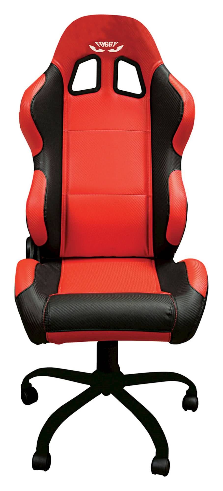Foggy Team Chair Red With Black Trim