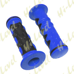 GRIPS CONTROL FINGER BLUE WITH BLACK INLAY 7/8" HANDLEBARS