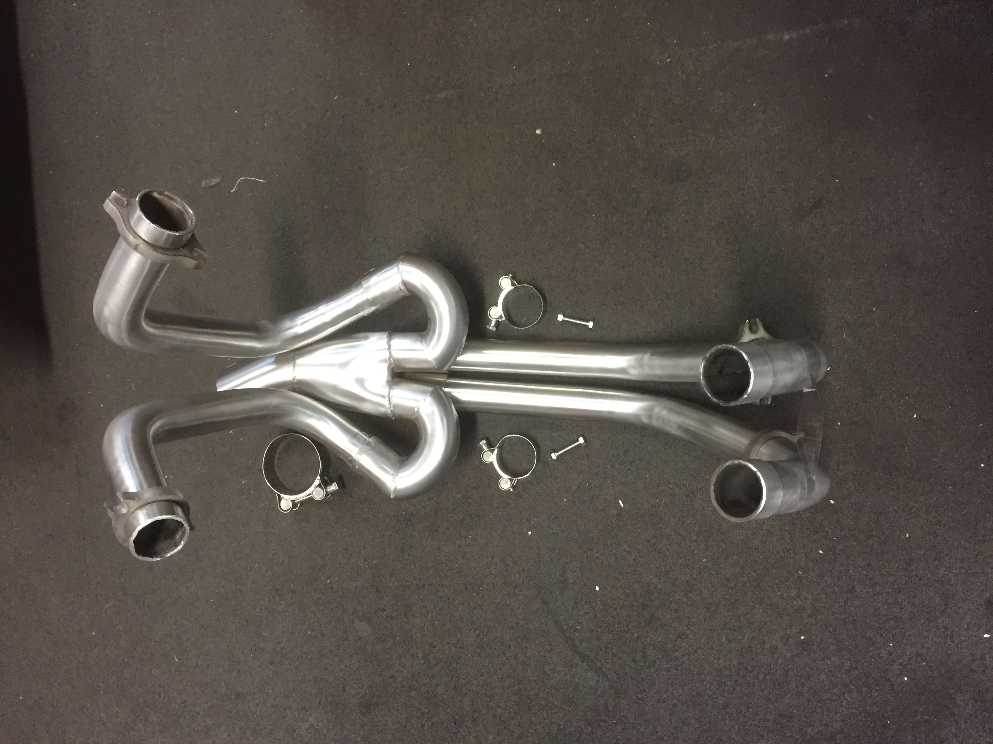 HONDA VFR400, NC24 (1987-88) ALL DOWN PIPES & COLLECTOR IN S/STEEL (new update)