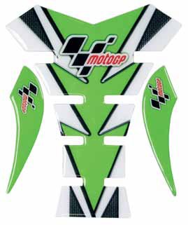 MOTO GP TANK PROTECTOR SPINE STYLE IN  GREEN & CARBON