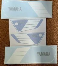 YAMAHA FS1, FS1-E STICKER SET 1986-88 BLUE/BLACK/WHITE 