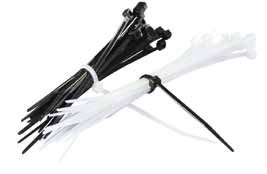 CABLE TIES 20pc 7" WHITE