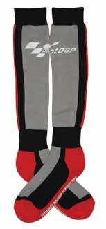 MOTOGP RACE BOOT SOCKS GRAY/BLACK/RED ADULT ONE SIZE