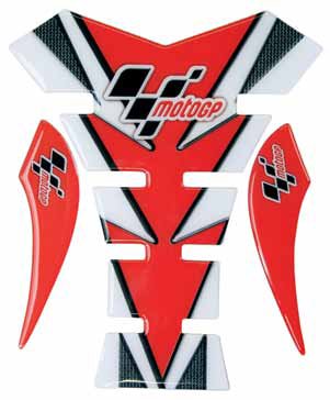 MOTO GP TANK PROTECTOR SPINE STYLE IN  RED & CARBON