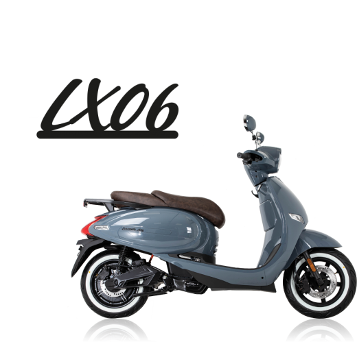 Lexmoto LX06 4000W Electric Scooter in MATT SILVER & SLATE BLUE (FINANCE AVAILABLE)