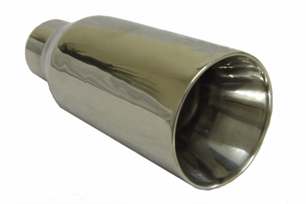 TAIL PIPE JAP Double Skin Tailpipe Polished double skinned tailpipe. Diameter 3.0in. Length aprox 6in   