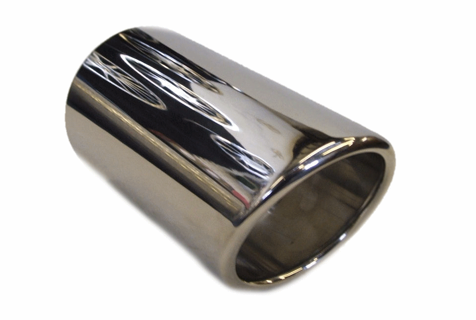 TAIL PIPE 3.0 Inch Slash In Rolled Polished Slash Lip Tailpipe 3.0inch Dia. Length aprox 6inch. 