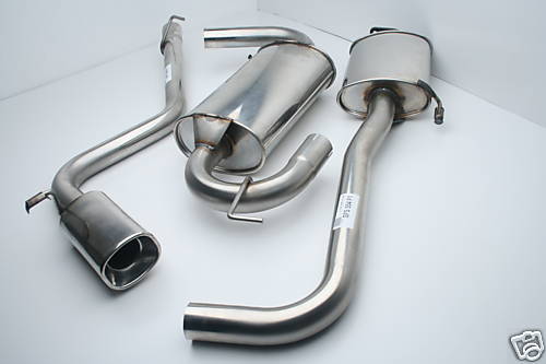 ALFA ROMEO GTV V6 (UPTO-02) STAINLESS STEEL EXHAUST SYSTEM with 90mm Slash Cut Tail Pipe
